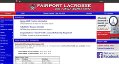 Desktop Screenshot of fairportyouthlacrosse.org